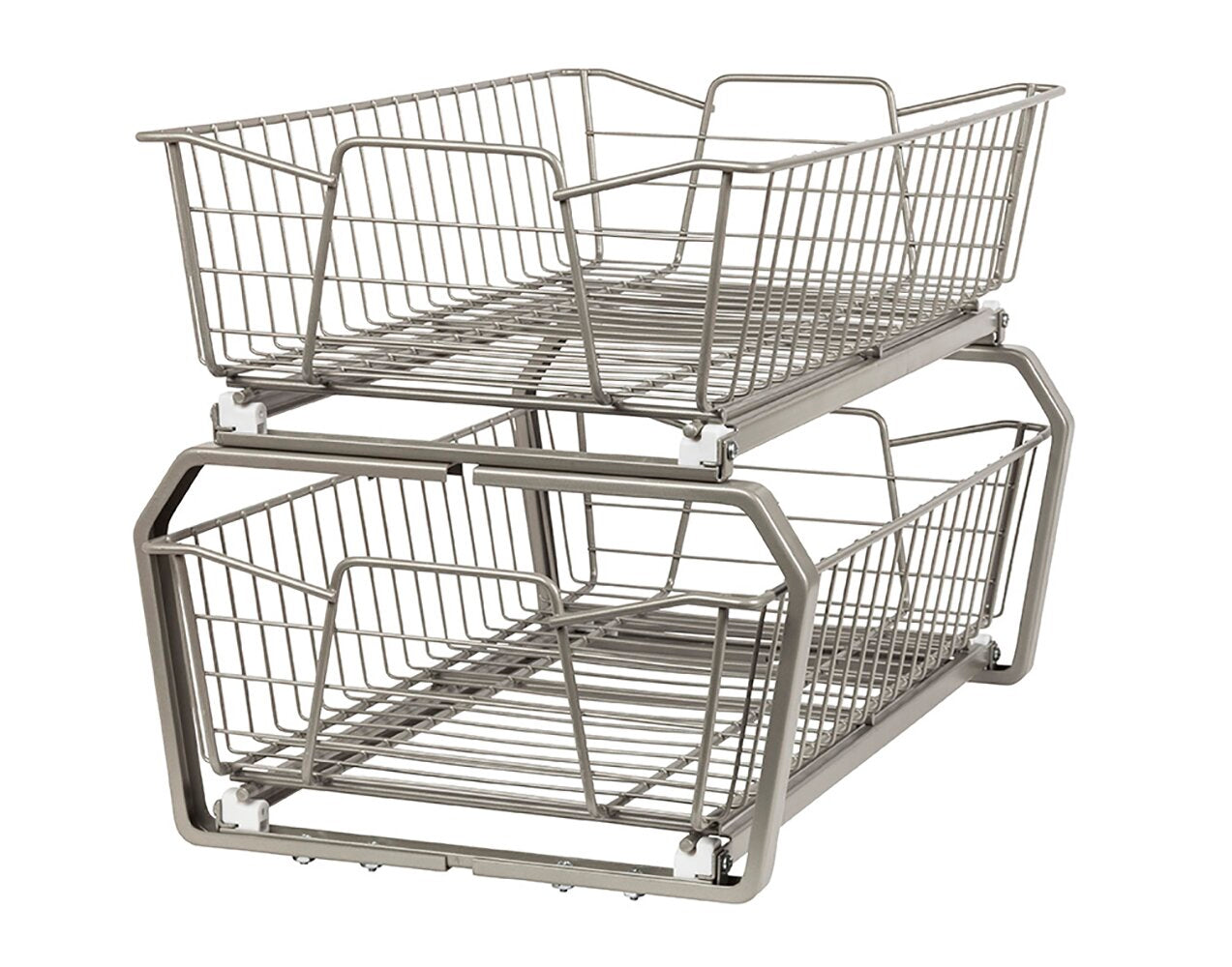 12" H x 12" W x 20" D Nickel 2 Tier Pull Out Drawer K6992