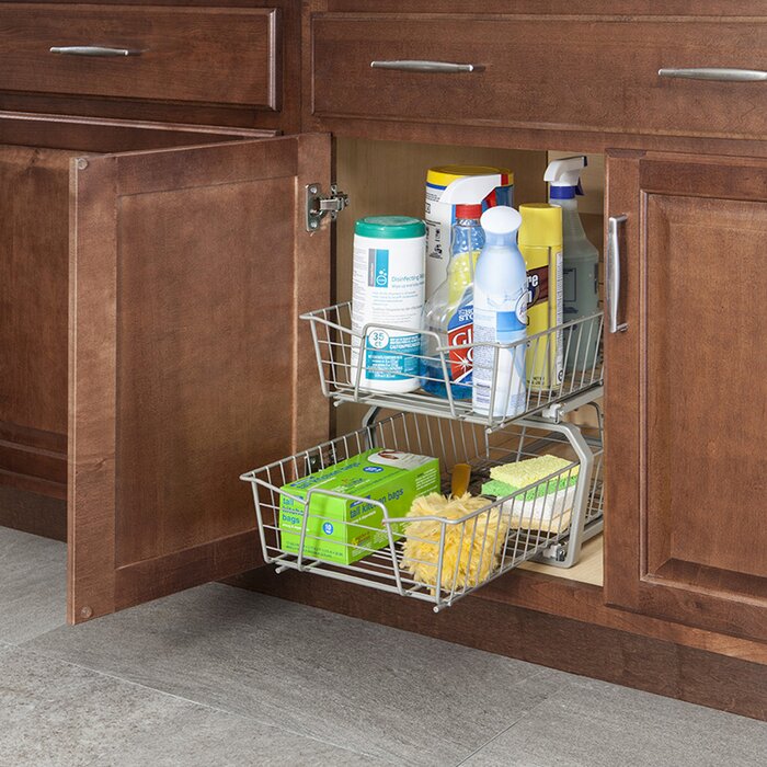 2 Tier Pull Out Drawer - 12" x 12" x 20" (#K6004)