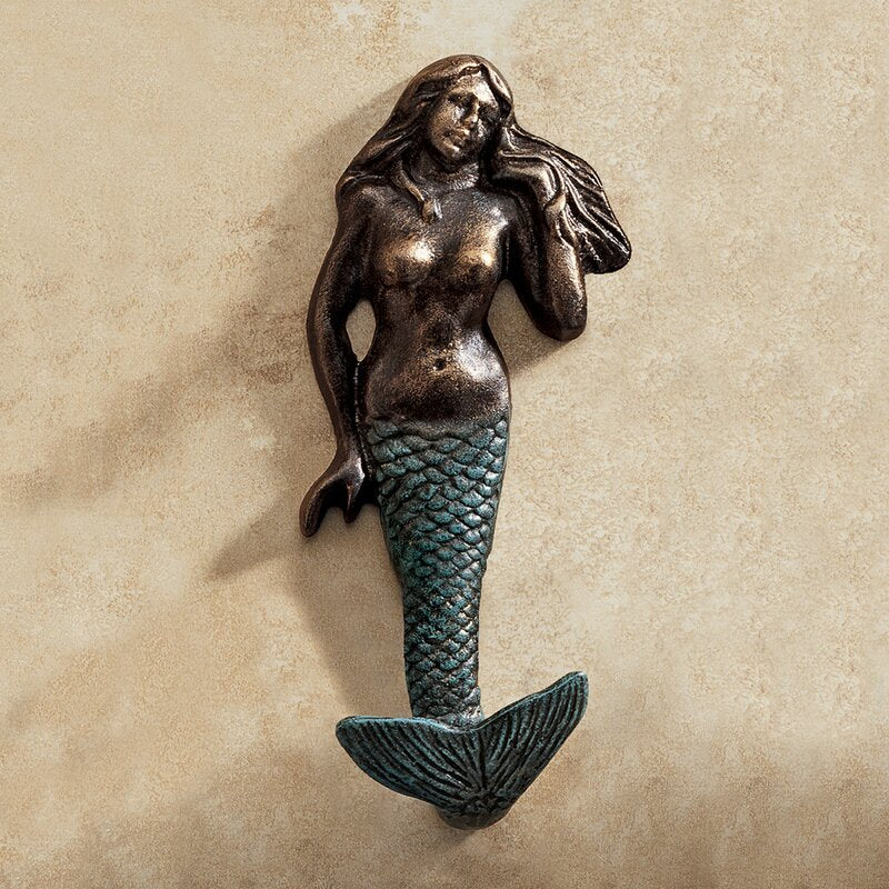2'' Wide Wall Hook in Verdigris Patina