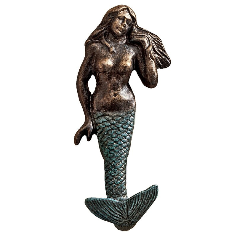 2'' Wide Wall Hook in Verdigris Patina