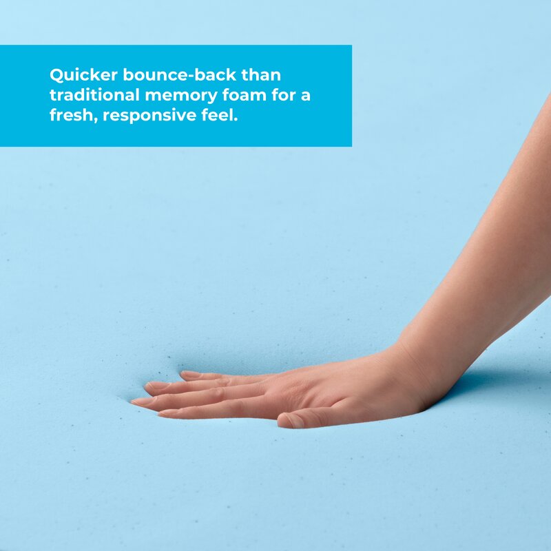 2" Gel Memory Foam Mattress TWIN XL Topper VB162