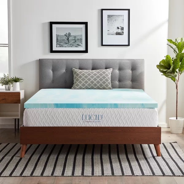 2" Mattress Topper Gel Memory Foam king