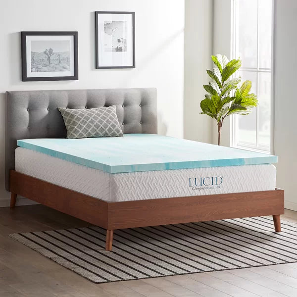 2" Mattress Topper Gel Memory Foam king