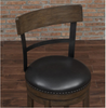 Taranto 30 in. Washed Brown Swivel Bar Stool VB367