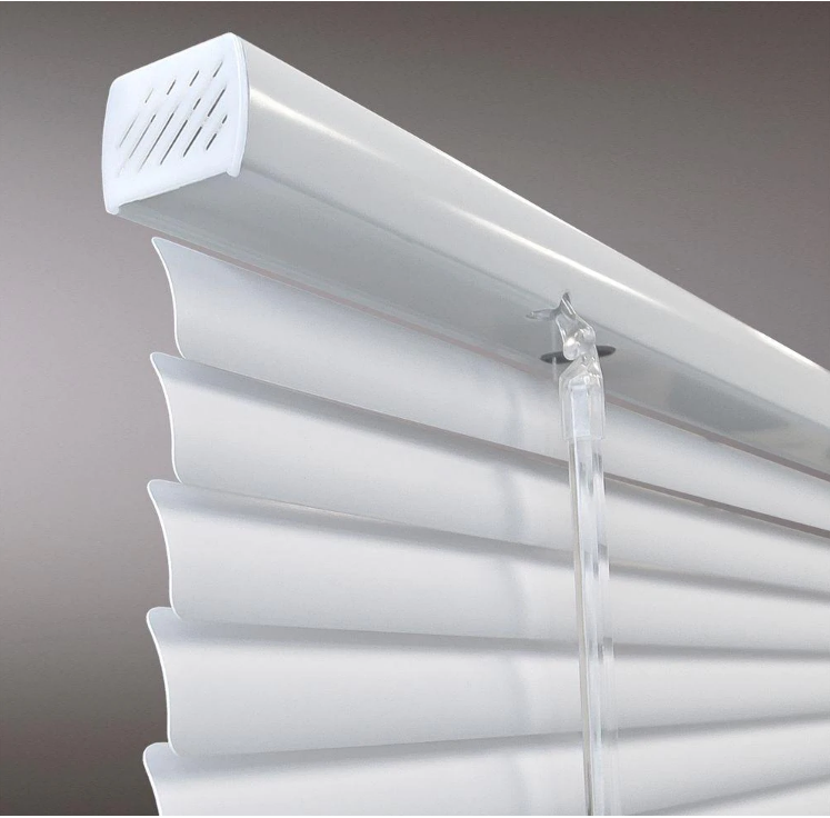 White Cordless Room Darkening 1 in. Vinyl Mini Blind for Window or Door - 57 in. W x 72 in. L 57 x 72 (Set of 5)