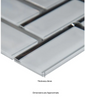 Ice Bevel Herringbone 11.08 in. x 13.86 in. x 8mm Glossy Glass Mesh-Mounted Mosaic Tile (10.6 sq. ft. / case)
