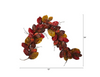 6 ft. Autumn Magnolia Leaf with Berries Artificial Garland KB1358-A5-B2-P2