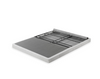 4 in. Profile Queen White Metal Box Spring, No Assembly VB394