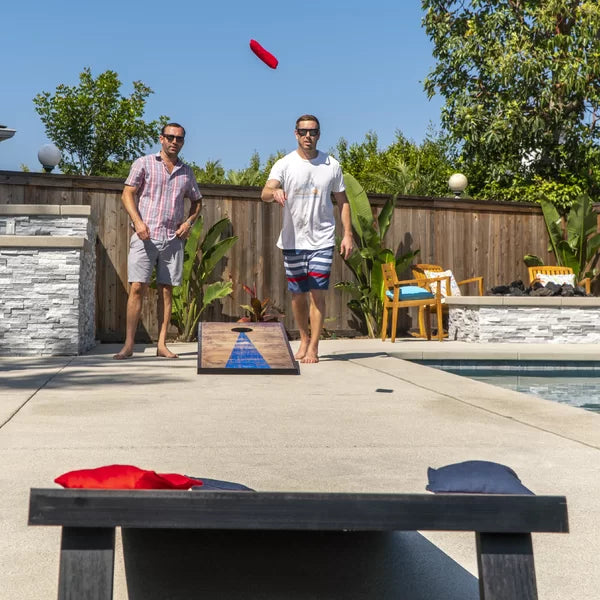2' x 4' Rustic Decal Cornhole Board with Carrying Case