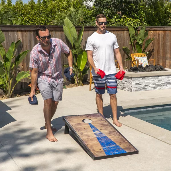 2' x 4' Rustic Decal Cornhole Board with Carrying Case