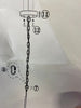 6-Light Wrought Iron Candle Chandelier