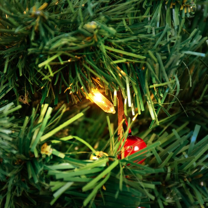 3.5' Lighted Faux Fir Christmas Tree