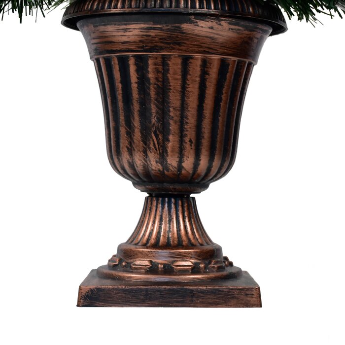 3.5' Lighted Faux Fir Christmas Tree
