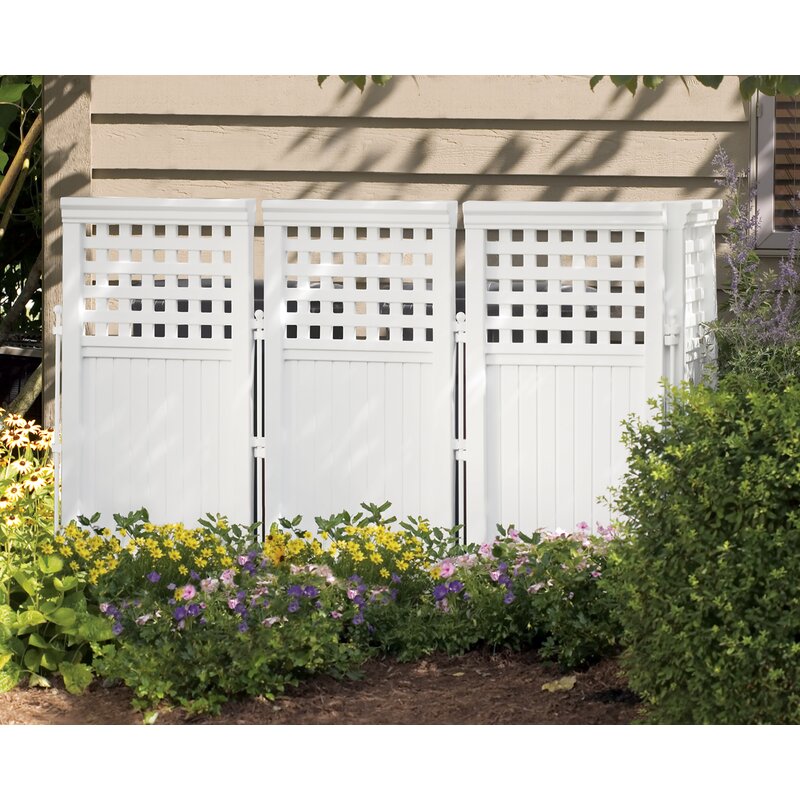 White 3.5 ft. H x 2 ft. W Outdoor Privacy Screen  2281