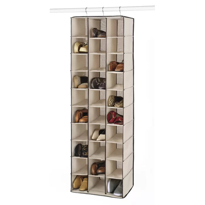 30 Compartment 30 Pair Hanging Shoe Organizer