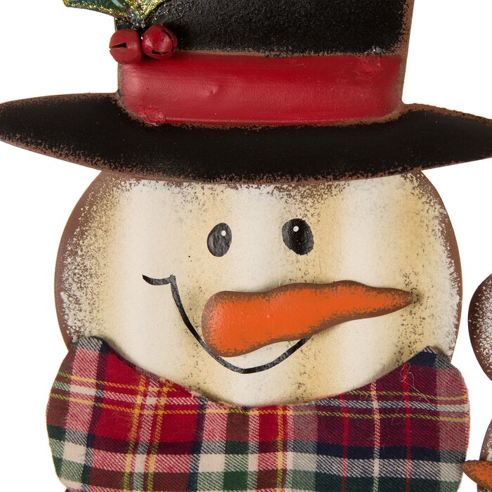 30"H Metal Christmas Sampson Family Snowman Yard Stake (no further discounts)