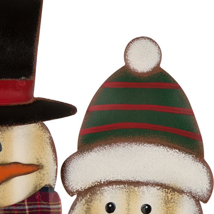 30"H Metal Christmas Sampson Family Snowman Yard Stake (no further discounts)