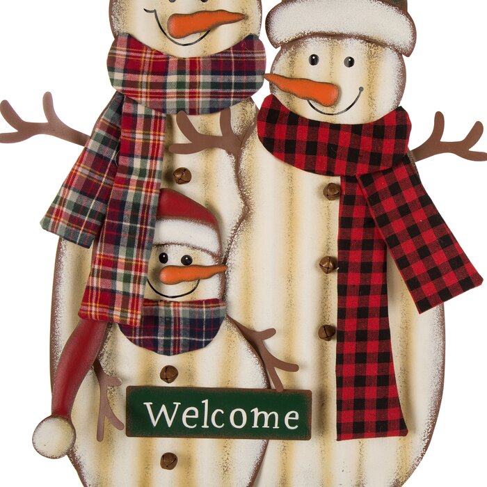 30"H Metal Christmas Sampson Family Snowman Yard Stake (no further discounts)