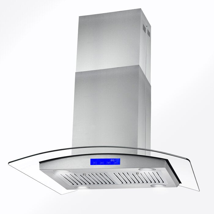 30" 380 CFM Convertible Island Range Hood in Stainless Steel LX4646