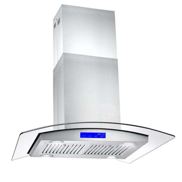 30" 380 CFM Convertible Island Range Hood in Stainless Steel LX4646