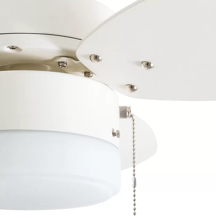 30'' Charlack 3 - Blade LED Standard Ceiling Fan with Pull Chain and Light Kit Included