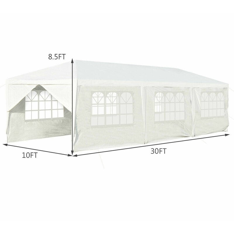 30 Ft. x 10 Ft. Steel Party Tent HB563-A2-B3-P2