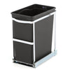 30 Liter / 8 Gallon Under Counter Kitchen Cabinet Pull-Out Trash Can