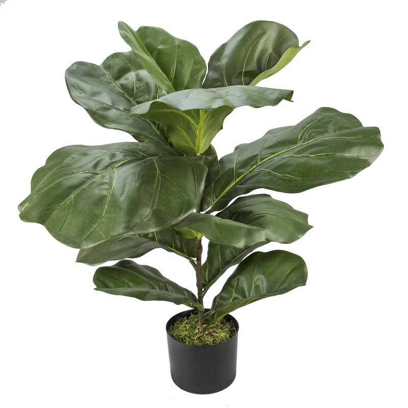 30" Artificial Fiddle Leaf Fig Plant in Pot