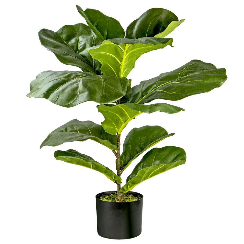 30" Artificial Fiddle Leaf Fig Plant in Pot
