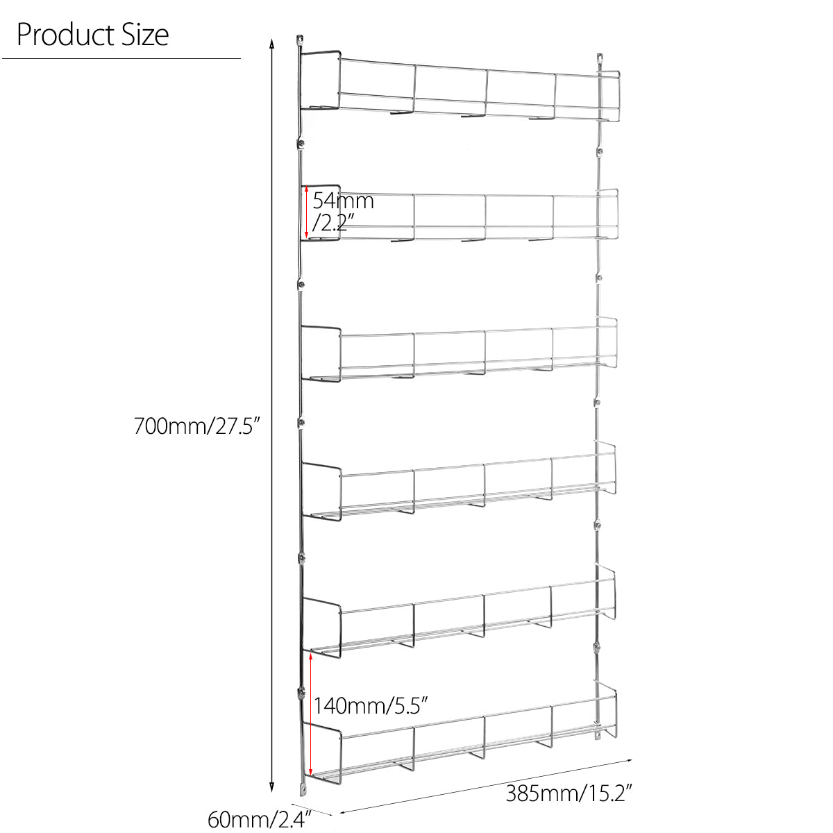 6 Tier Jar Spice Rack QL317