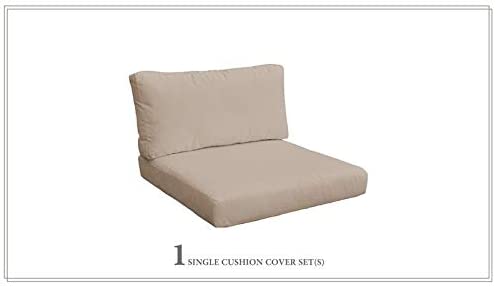 WHEAT Cushions Patio Furniture, 4 Count (Pack of 2), Wheat (Set of 4)