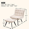 31'' Wide Tufted Velvet Lounge Chair and Ottoman DR6019
