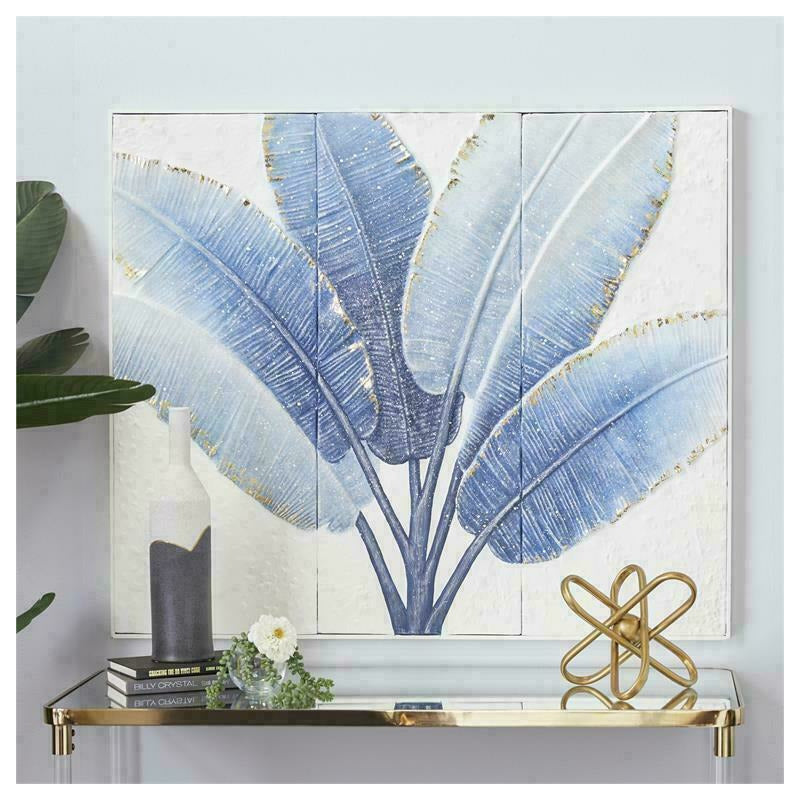 Blue Metal Coastal Style Wall Decor