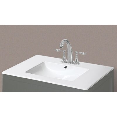 32'' Single Bathroom Vanity Top in White with Sink - #RM123