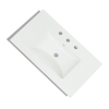 32'' Single Bathroom Vanity Top in White with Sink
