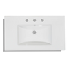 32'' Single Bathroom Vanity Top in White with Sink