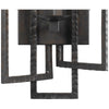 331-RS Crystorama Capri 1 Light Raw Steel Sconce CL116