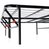 Classic Brands Hercules 14 Inch Metal Platform Foundation Bed Frame, Black, King pt1137