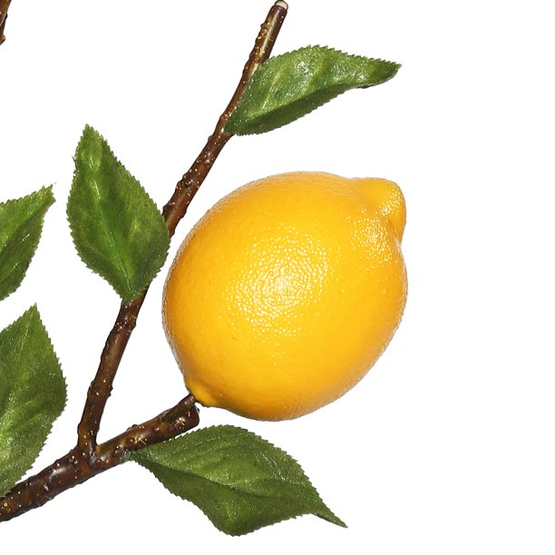20" Everyday Artificial Green and Yellow Lemon Spray Faux Indoor Fruit and Greenery Spray For Home Or Office Decor Maintance Free