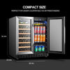 33 Bottle and 70 Can Dual Zone Freestanding Wine and Beverage Refrigerator MG477