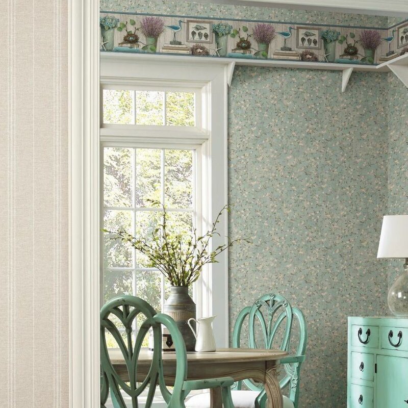 33' L x 20.5" W Floral Spring Wallpaper Roll CYS134