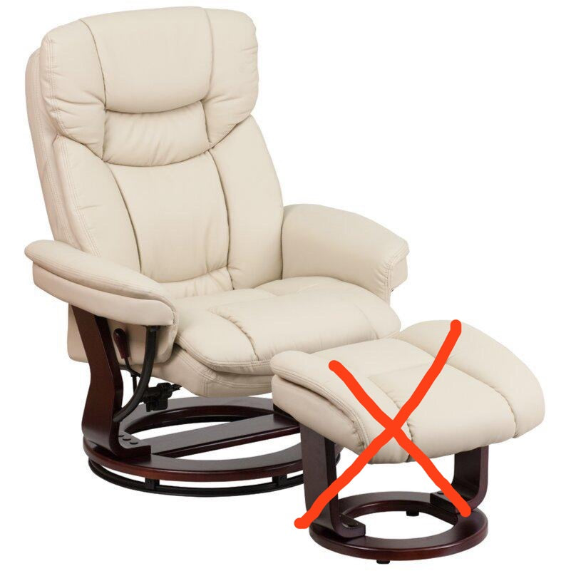 33'' Wide Manual Swivel Standard Recliner CHAIR ONLY pt662