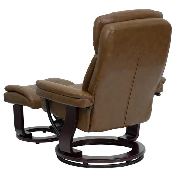 33'' Wide Manual Swivel Standard Recliner with Ottoman