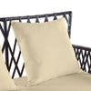 4 PC Black PE Wicker /  Rattan Patio Sectional Sofa Set K7165