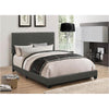 Gray Upholstered complete CAL KING bed #CR2258