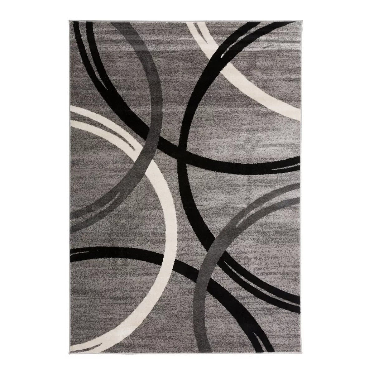 World Rug Gallery Toscana Modern Abstract Circles 5'x7' Rug ARUG109