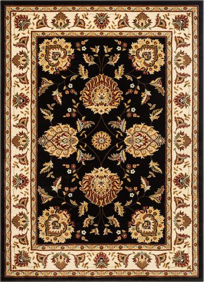 Abbasi Black Traditional Rug, DRug243-B2-S2