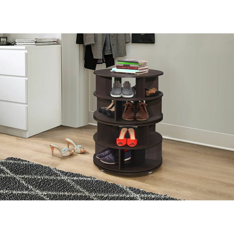 360° Rotating Entryway 16 Pair Shoe Rack KB432
