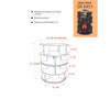 360° Rotating Entryway 16 Pair Shoe Rack KB432