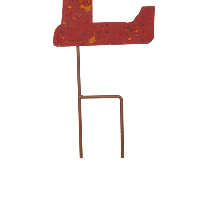 36"H Rusty Metal Christmas "NOEL" Yard Stake or Wall Decor (no further discounts)